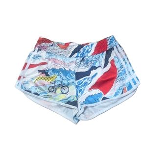 Adidas Originals 3 Striped Shorts Venice Beach Surf Waves bike bicycle Size S